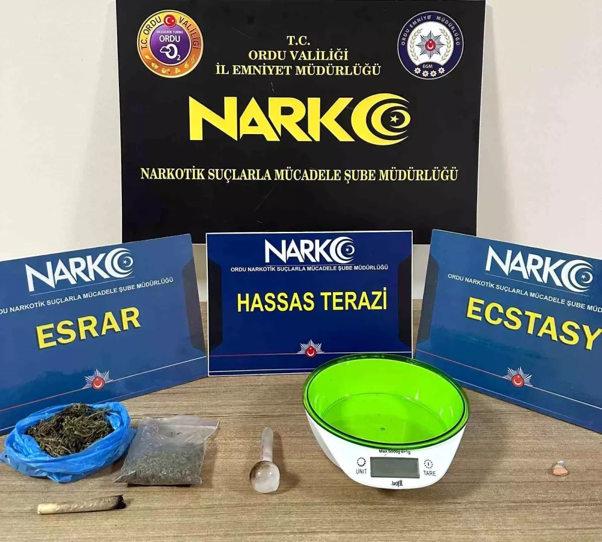 Ordu’da Uyuşturucu Operasyonu: 1 Tutuklama, 11 Şahsa Adli İşlem